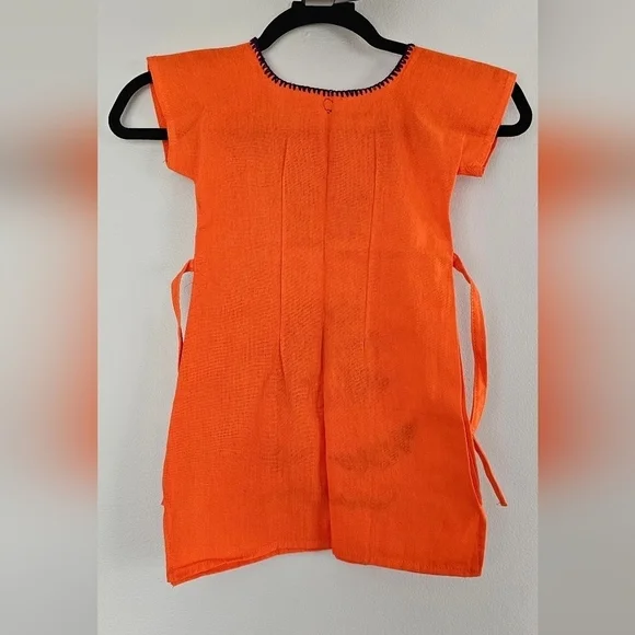 Little Girls Embroidered Mexican Dress -Size 2 Vestido Mexicano Bordado de niña - Picture 4 of 4
